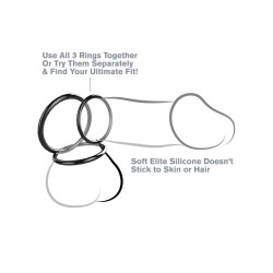 Fantasy C-ringz Lot de 3 cockrings Silicone C-Ringz